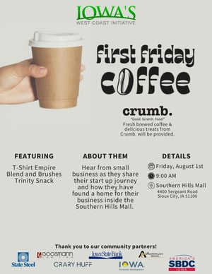 August - Frist Friday Coffee Invite
