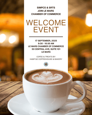 Welcome Event Invite to the Le Mars Chamber of Commerce