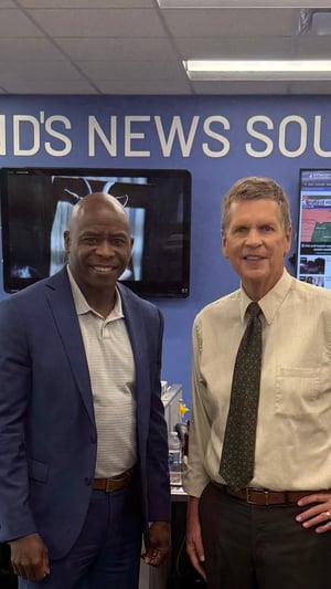 Brian Pearson with KTIV Al Joens