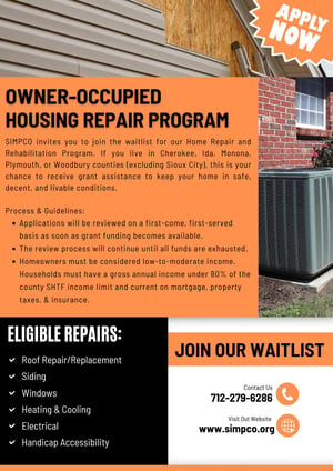 Housing Repair Waitlist Flyer