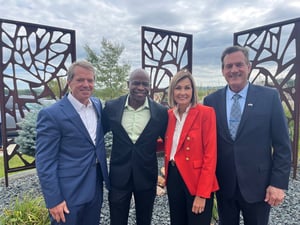 Photo of Governors with Transit Director, Brian Pearson